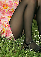 british teacher in pantyhose